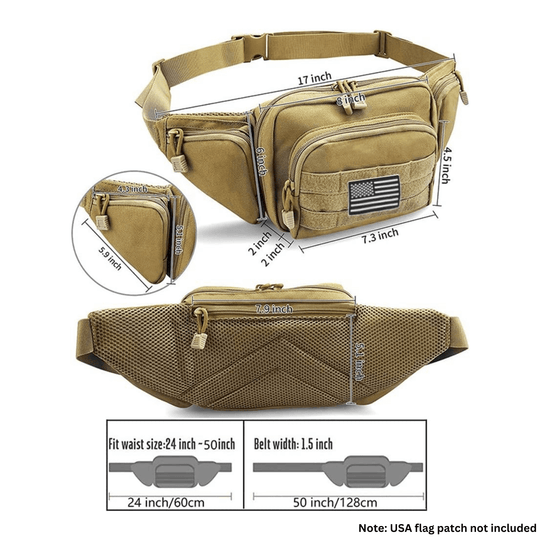 Jupiter Gear: Tactical Waist Bag & MOLLE EDC Pouch For Outdoor Activities