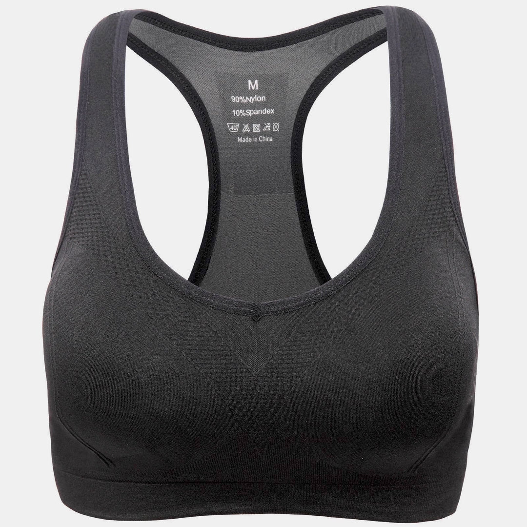 Jupiter Gear: Women’s Stylish Racerback Athletic Sports Bra | Padded Seamless High Impact Support for Yoga, Gym Workouts, Fitness Training and Running