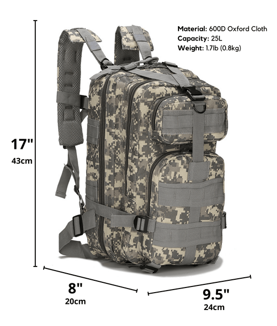 Jupiter Gear: Tactical 25L Molle Backpack