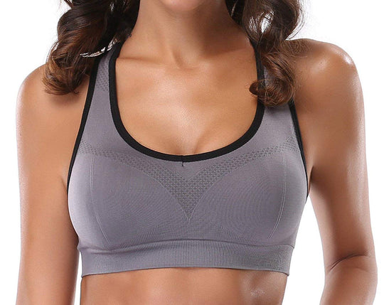 Jupiter Gear: Women’s Stylish Racerback Athletic Sports Bra | Padded Seamless High Impact Support for Yoga, Gym Workouts, Fitness Training and Running