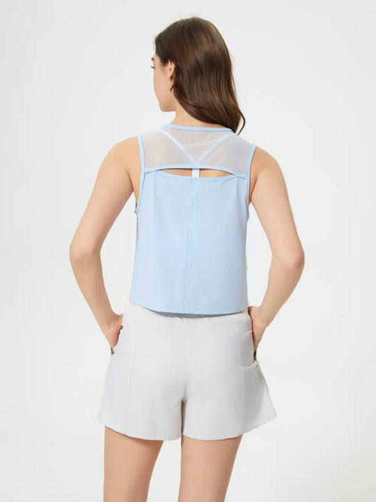 Jupiter Gear: Round-Neck Cropped Tank