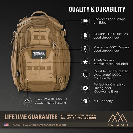 TITAN Survival: GH35 35L 24-Hour Tactical Backpack