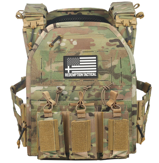 Crusader 2.0 XL Armor Kit: Plate Carrier + Lightweight Level IV Plates + Plate Carrier Bag + Medic Pouch - FULL KIT