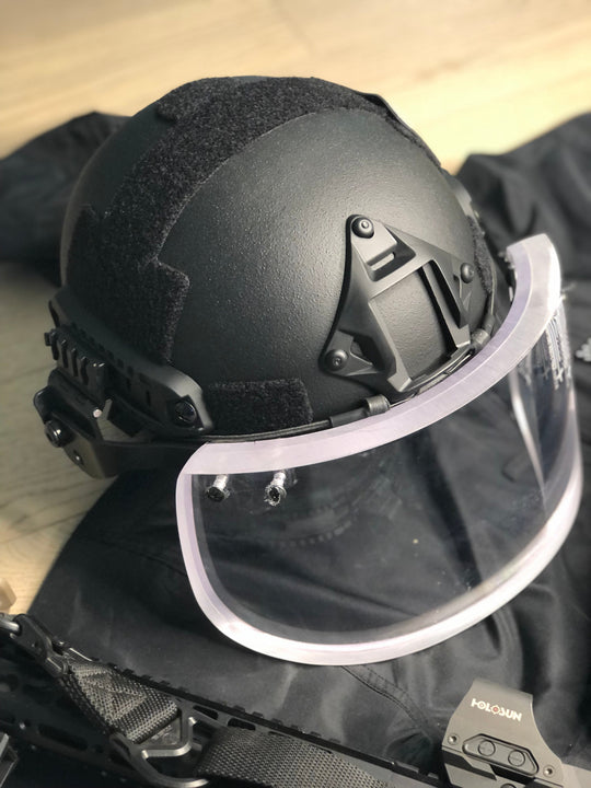 Ballistic Glass Face Shield Level IIIA