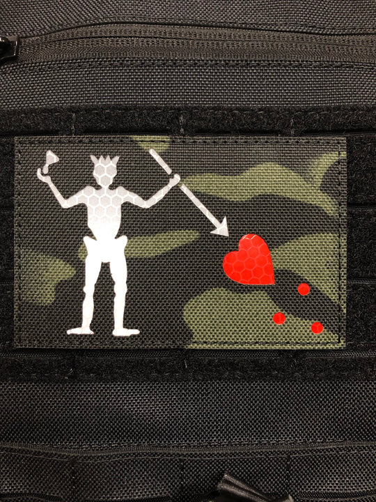 Blackbeard Flag Patch Glow in the Dark Reflective
