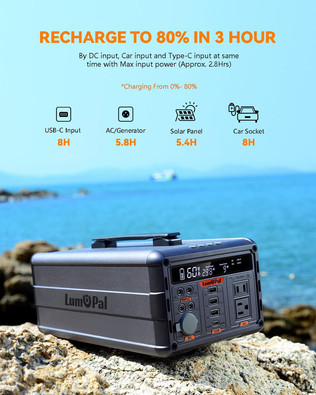 Lumopal: Lum Power 1000 Portable Power Station-4