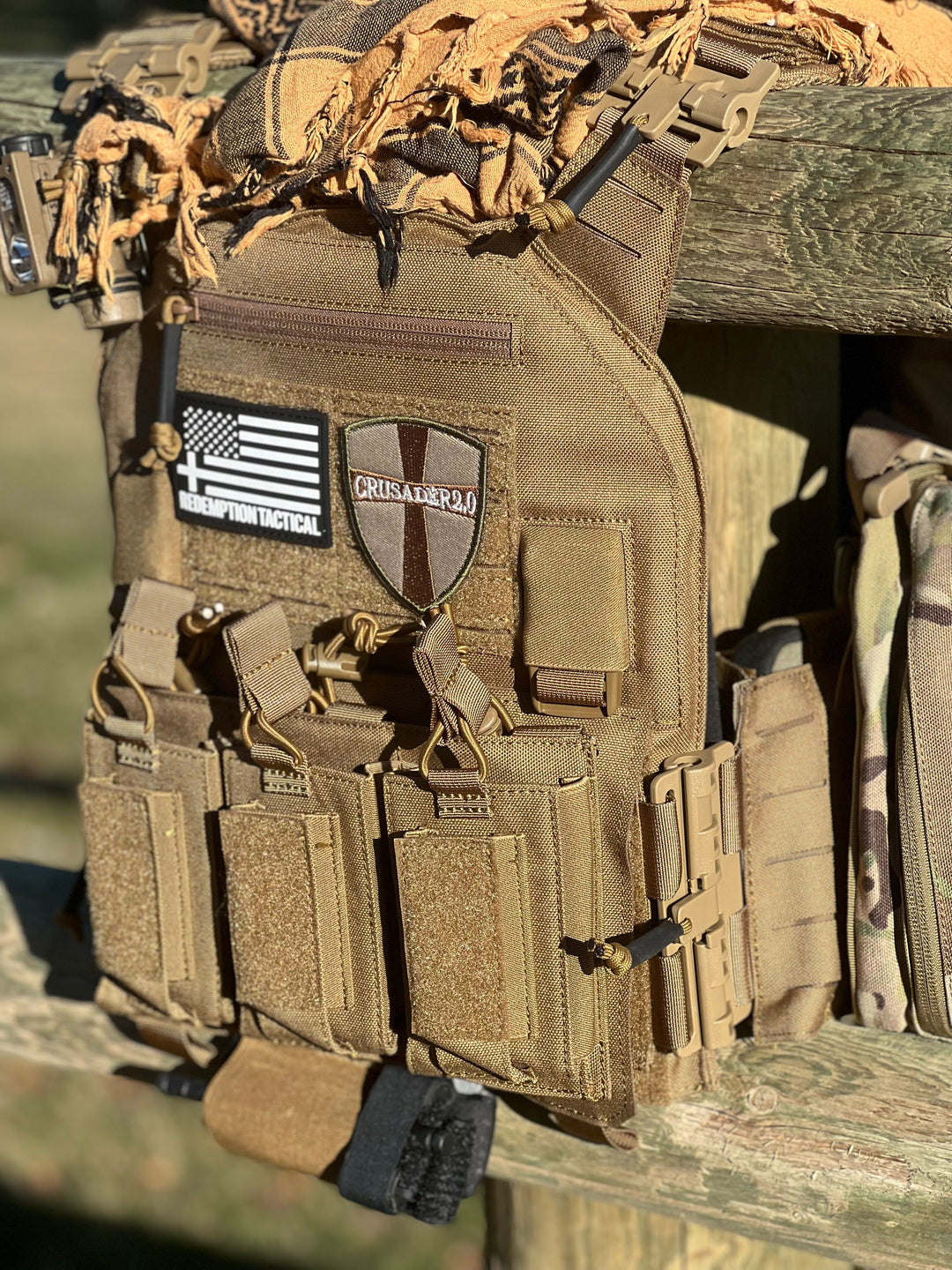 Redemption Tactical Crusader 2.0® - St. Michael Armor Kit - Carrier + Medical Kit + + Level IV Plates + Level III Side Plates