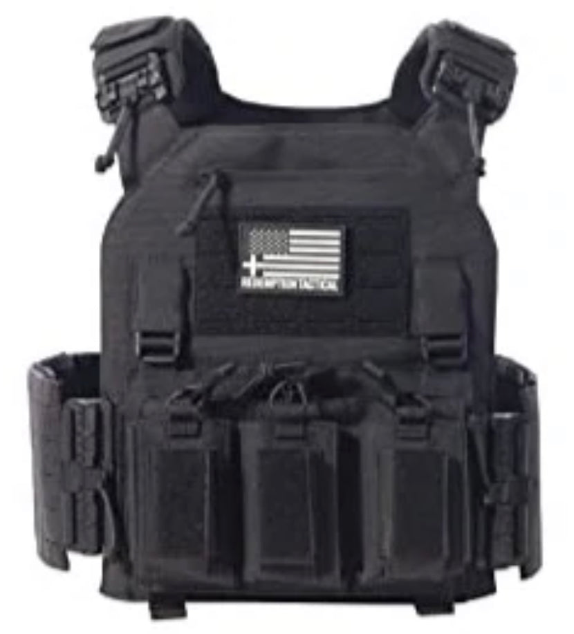 Redemption Tactical Crusader 2.0® V4 - Lightweight Level IV Plates + Level III PE Side Plates + Carrier + Mag Pouches - Full Kit