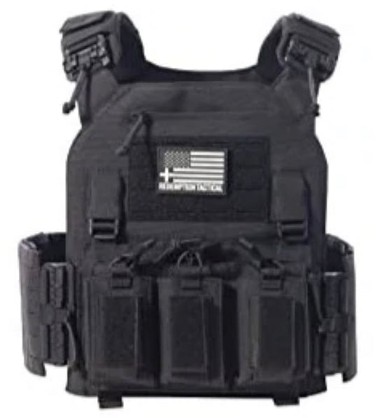 Redemption Tactical Crusader 2.0® V4 - Lightweight Level IV Plates + Level III PE Side Plates + Carrier + Mag Pouches - Full Kit