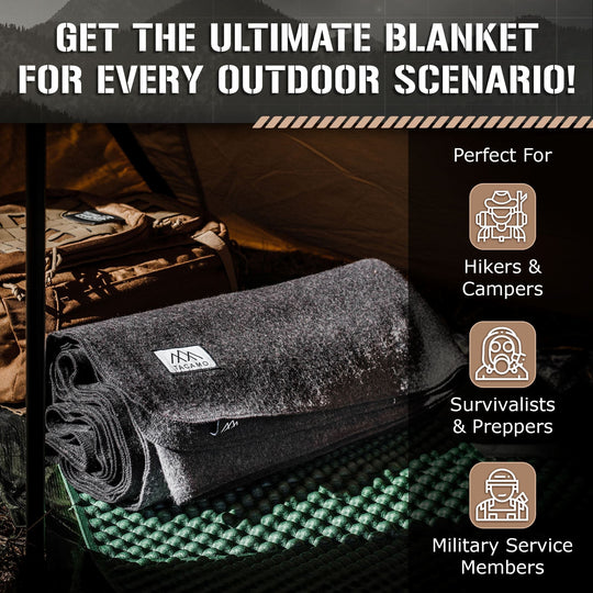 TITAN Survival: Military-Style Wool Blanket