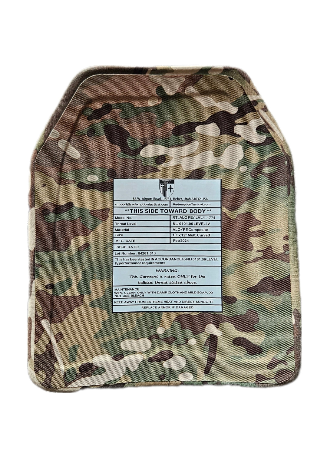 Ballistic Plates Level IV