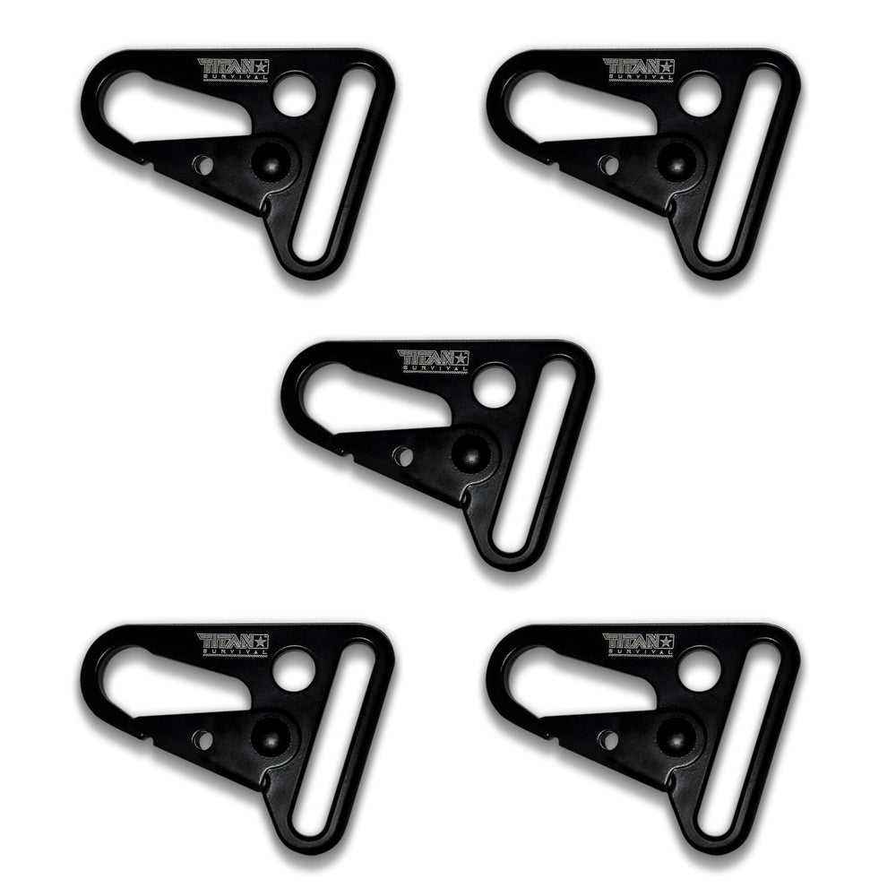 TITAN Survival: HK-Style Snap Hooks, 5-Pack