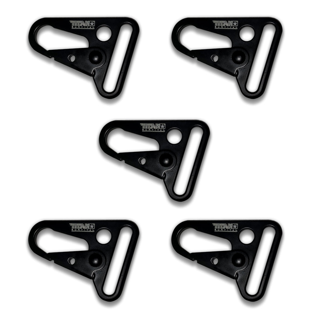 TITAN Survival: HK-Style Snap Hooks, 5-Pack