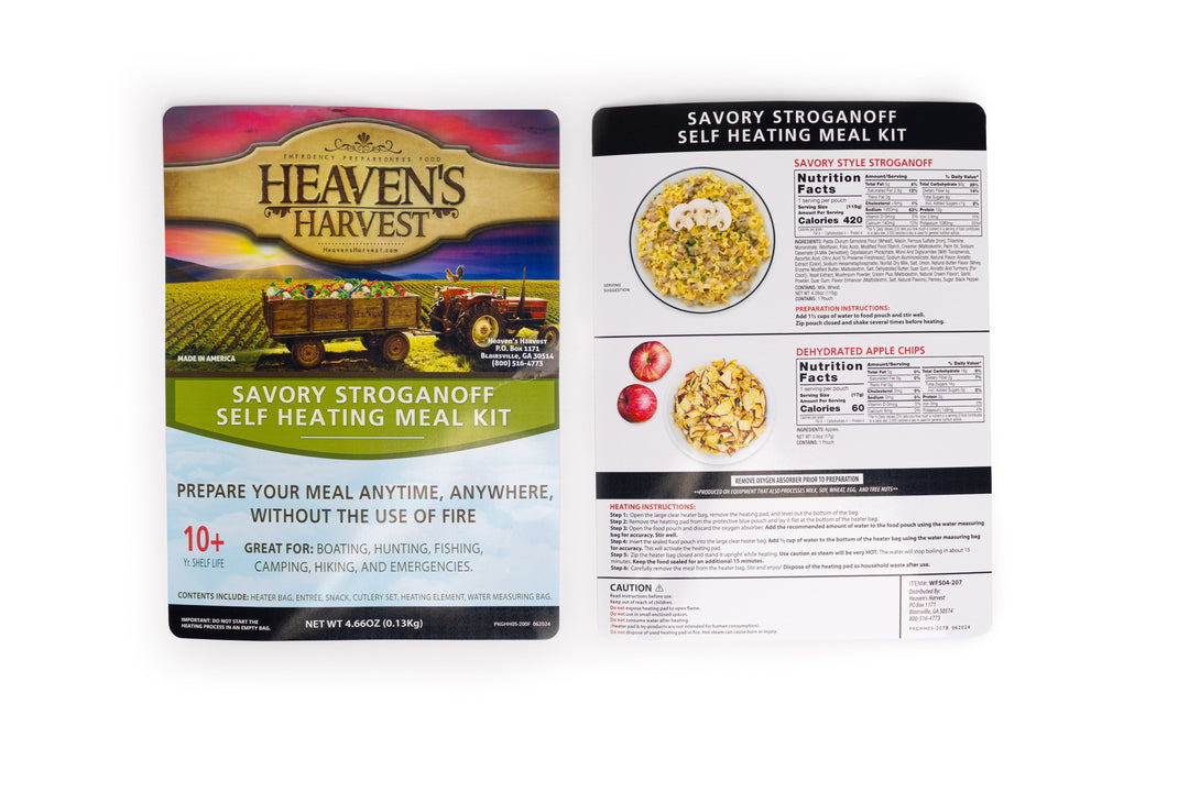 Heaven's Harvest: Self-Heating Meal Kit - Stroganoff