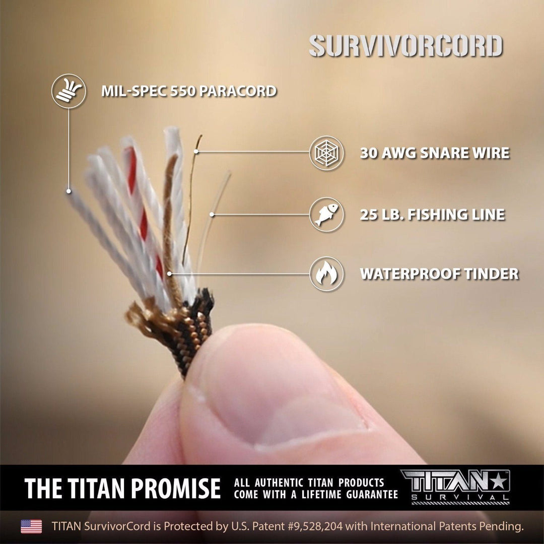 TITAN Survival: SurvivorCord | BLACK STEEL