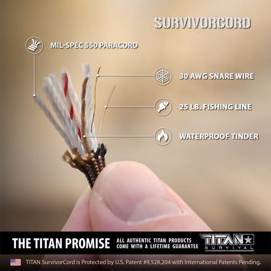 TITAN Survival: SurvivorCord | BLACK STEEL