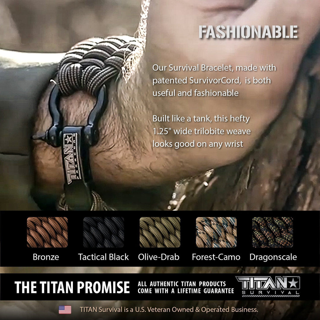 TITAN Survival: SurvivorCord Paracord Survival Bracelets