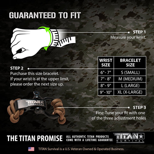 TITAN Survival: SurvivorCord Paracord Survival Bracelets