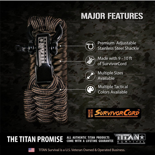 TITAN Survival: SurvivorCord Paracord Survival Bracelets