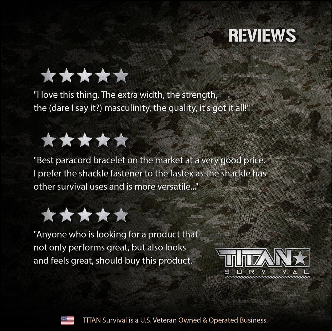 TITAN Survival: SurvivorCord Paracord Survival Bracelets