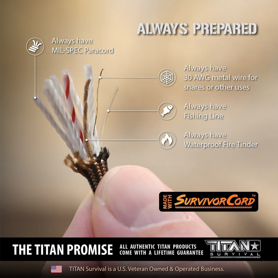 TITAN Survival: SurvivorCord Paracord Survival Bracelets
