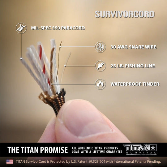 TITAN Survival: SurvivorCord Spool | BLACK