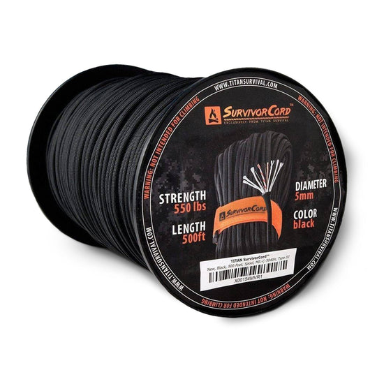 TITAN Survival: SurvivorCord Spool | BLACK