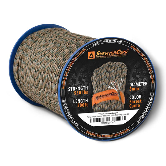 TITAN Survival: SurvivorCord Spool | FOREST CAMO