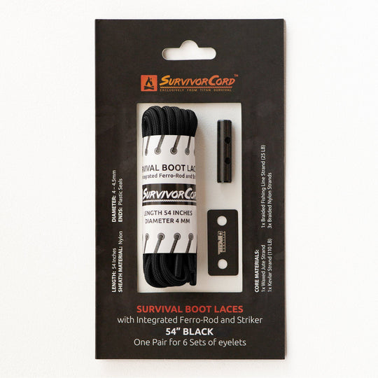 TITAN Survival: SurvivorCord Survival Boot Laces