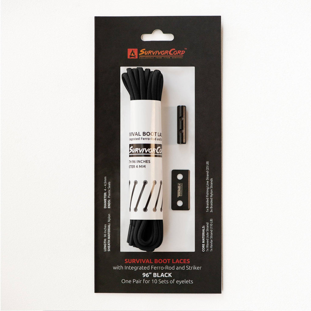TITAN Survival: SurvivorCord Survival Boot Laces