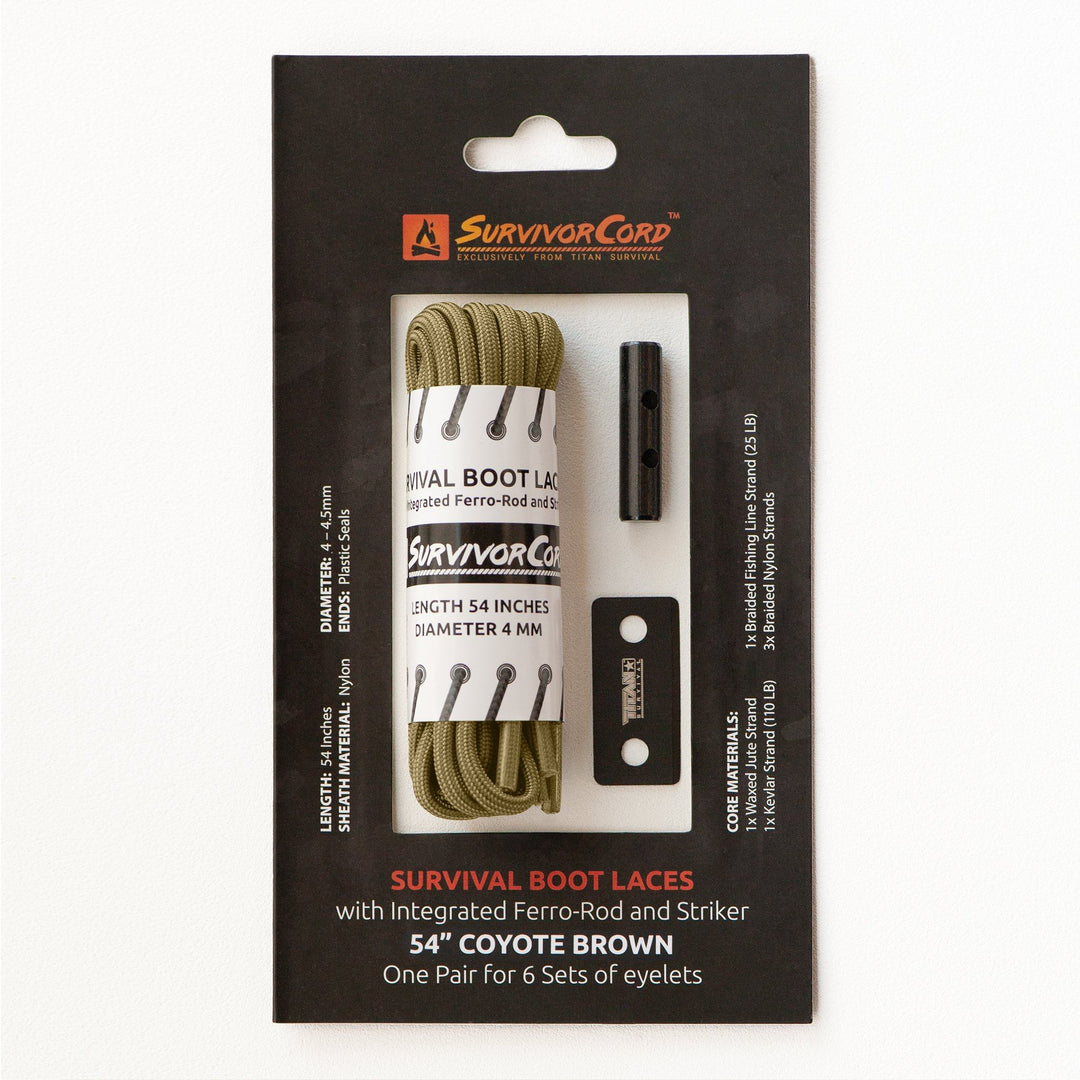 TITAN Survival: SurvivorCord Survival Boot Laces