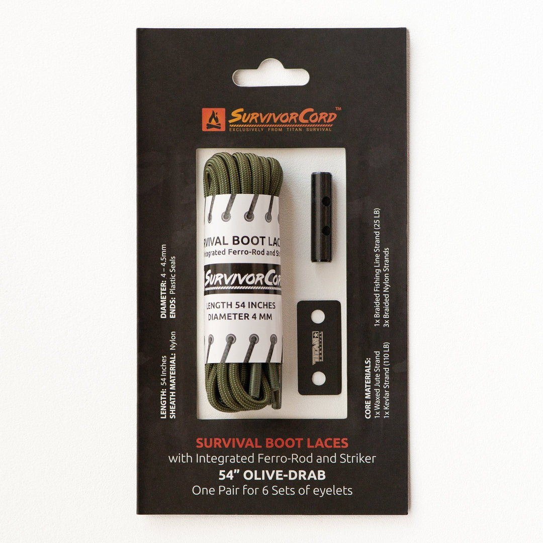 TITAN Survival: SurvivorCord Survival Boot Laces
