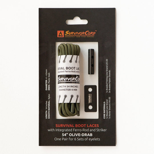 TITAN Survival: SurvivorCord Survival Boot Laces