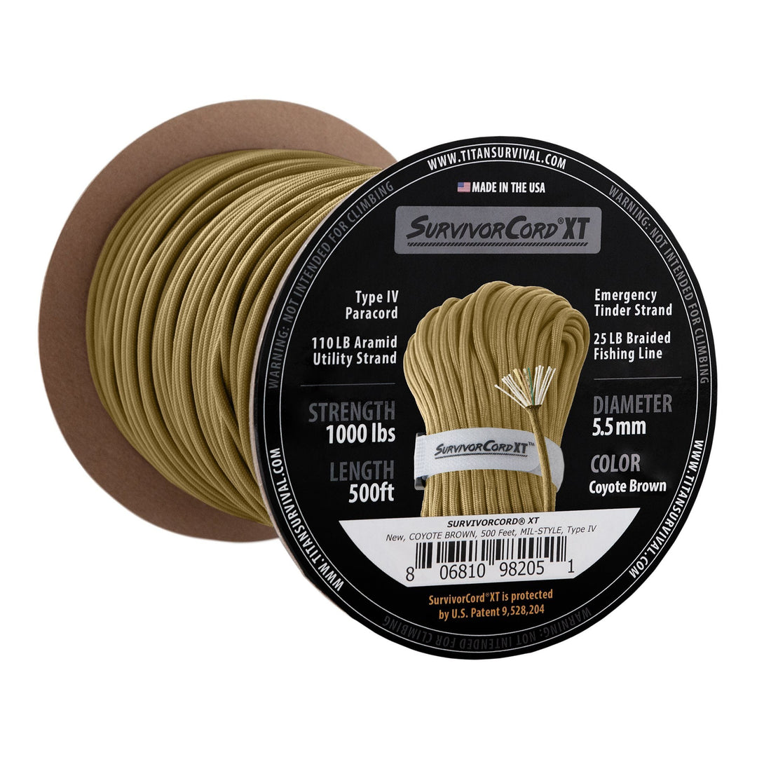 TITAN Survival: SurvivorCord XT Spool, 500 FOOT