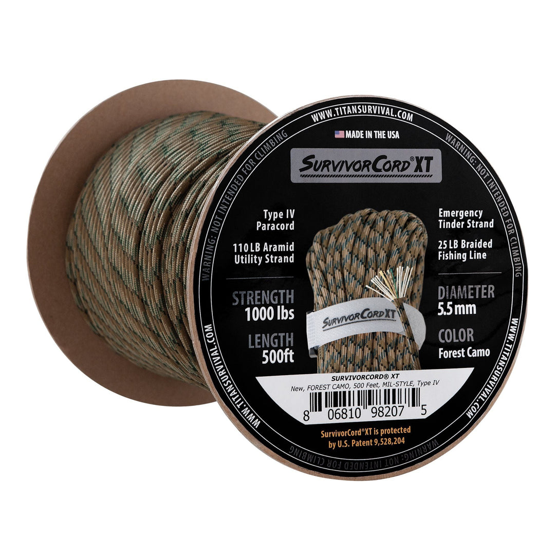 TITAN Survival: SurvivorCord XT Spool, 500 FOOT