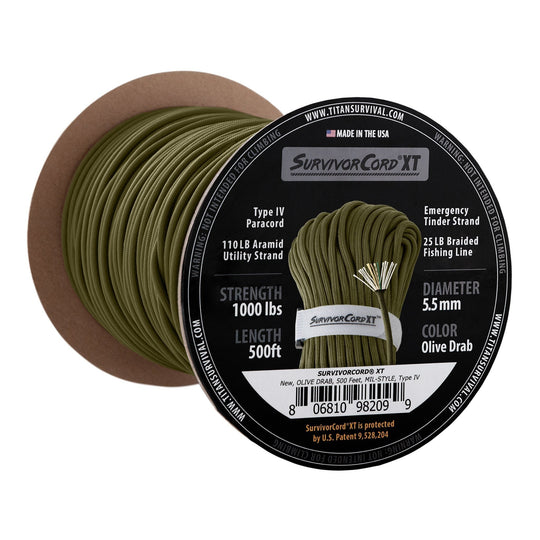 TITAN Survival: SurvivorCord XT Spool, 500 FOOT