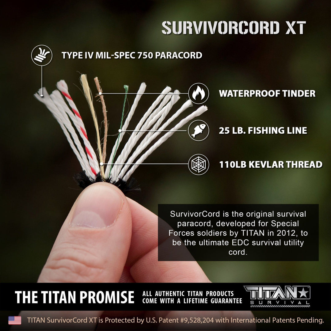 TITAN Survival: SurvivorCord XT Spool, 500 FOOT