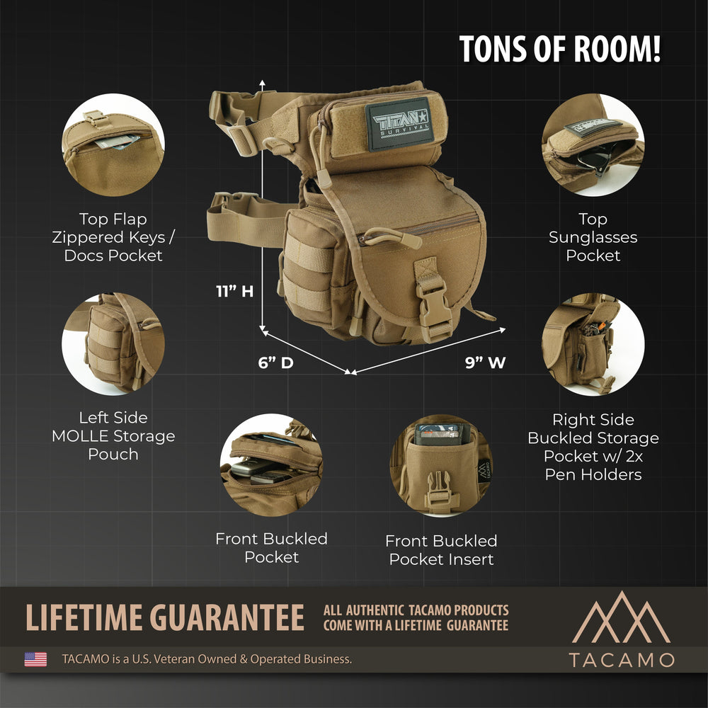 TITAN Survival: HB10 10L Tactical Drop Leg Bag