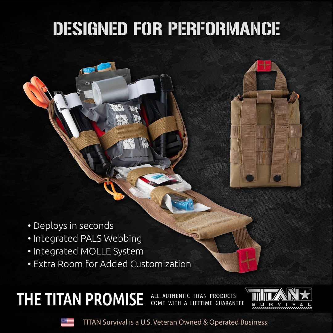 TITAN Survival: Individual First Aid Kit (IFAK) - 2 CAT Tourniquets