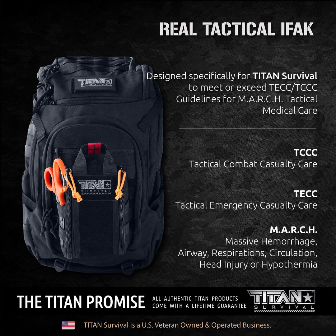 TITAN Survival: Individual First Aid Kit (IFAK) - 2 CAT Tourniquets